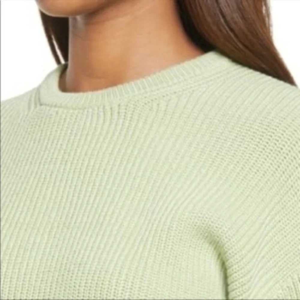 NWT Reformation Sami Crop Cotton Sweater S,M - Picture 2 of 8